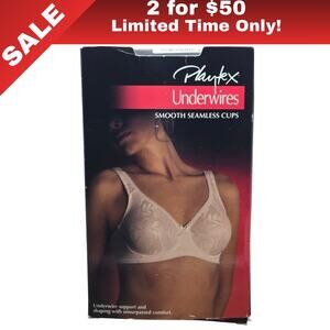 [Sale: 2 for $50!] VINTAGE PLAYTEX UNDERWIRES BRA 40D BLUSH - New In Box